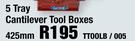 5 Tray Cantilever Tool Boxes 425mm TTOOLB/005