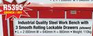 Industrial Quality Steel Work Bench With 3 Smooth Rolling Lockable Drawers Shown GBENCH/001