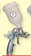Professional 1.5mm Gravity Feed Spray Guns Top Feed Nozzle ASPRAG/700