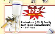 Professional HV-LP Gravity Feed Spray Gun 1.3mm Nozzle (With Stand) ASPRAG/100