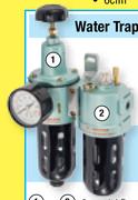 6mm (1/4") Combination Regulator, Oiler & Water Trap Filter AREGUO/002