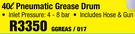MacAfric 40L Pneumatic Grease Drum GGREAS/017