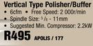Air Angle Vertical Type Polisher/Buffer APOLIS/177