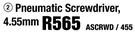 Pneumatic 4.55mm Screwdriver ASCRWD/455