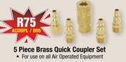 5 Piece Brass Quick Coupler Set ACOUPL/005