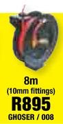 Heavy Duty Retractable Hose Reels 8m(10mm Fittings) GHOSER/008