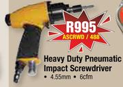 Heavy Duty Pneumatic Impact Screwdriver 4.55mm 6Cfm ASCRWD/488