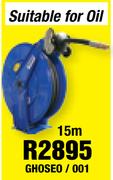 Heavy Duty Retractable Hose Reels 15m GHOSEO/001