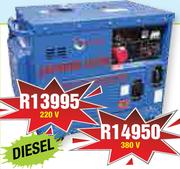 Macafric 6.5kVA Silent Type Diesel Standby Generator 220V