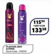 Playgirl Deo-6 x 90ml