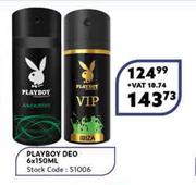 Playboy Deo-6 x 150ml