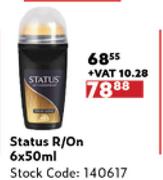 Status R/On Assorted-6 x 50ml