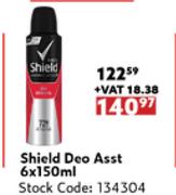 Shield Deo Assorted-6 x 150ml