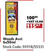 Woods Asst-6 x 500ml
