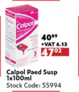 Calpol Paed Susp-1 x 100ml