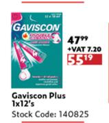 Gaviscon Plus-1 x 12's