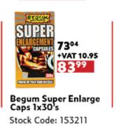 Begum Super Enlarge Caps-1x30s