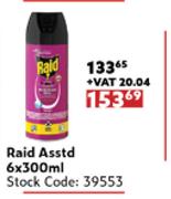 Raid Assorted-6x300ml