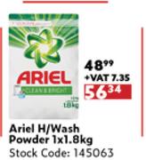 Ariel H/Wash Powder-1x1.8Kg