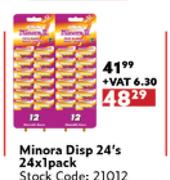 Minora Disp 24's-24x1 Pack