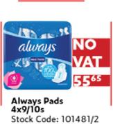 Always Pads-4x9/10s