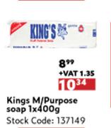 Kings M/Purpose Soap-1x400g