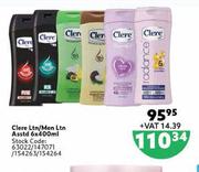 Clere Ltn/Men Ltn Assorted-6 x 400ml