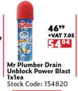 Mr Plumber Drain Unblock Power Blast-1 x 1 Each