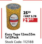 Eazy Tape 12m x 33m-1 x 12 Pack
