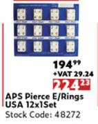 APS Pierce E/Rings USA 12 x 1 Set