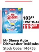 Mr Sheen Auto Dishwasher 1 x 48 Tabs