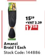 Amanzi Braid 1-Each