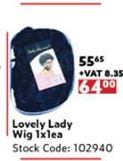 Lovely Lady Wig-1 x 1 Each