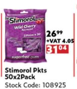 Stimorol Packets 50 x 2 Pack