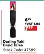 Darling Yaki Braid-1 x 1 Each