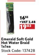 Emerald Soft Gold Hot Water Braid-1 x 1 Each
