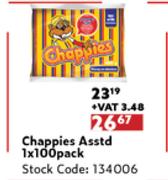 Chappies Assorted 1 x 100 Pack