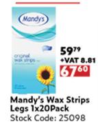 Mandy's Wax Strips Legs 1 x 20 Pack