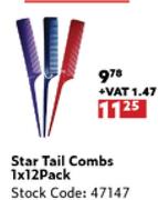Star Tail Combs-1 x 12 Pack