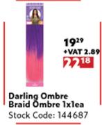 Darling Ombre Braid Ombre-1 x 1 Each