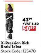 X-Pression Rich Braid-1 x 1 Each