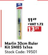 Marlin 30cm Ruler Kit SM85-1 x 1 Each
