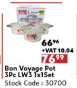 Bon Voyage Pot 3 Pc LW3 1 x 1 Set