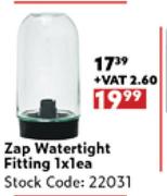 Zap Watertight Fitting-1 x 1 Each