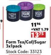 Form Tea/Coffee/Sugar 3 x 1 Pack
