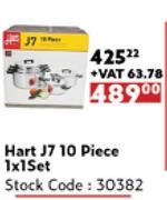 Hart J7 10 Piece-1 x 1 Set