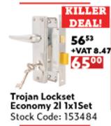 Trojan Lockset Economy 2 Lever-1x1 Set
