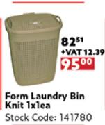 Form Laundry Bin Knit-1 x 1 Each
