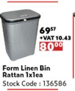 Form Linen Bin Rattan-1 x 1 Each