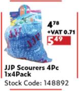 JJP Scourers 4 Pc-1 x 4 Pack